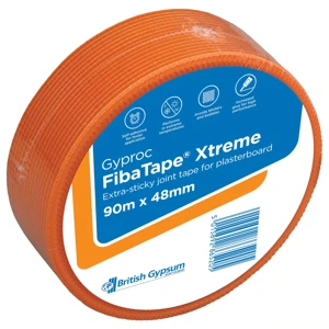 Gyproc FibaTape Xtreme Plasterboard Joint Tape, 48mm / 2" x 90m